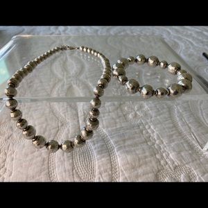Vintage Silpada Beaded Necklace and bracelet.